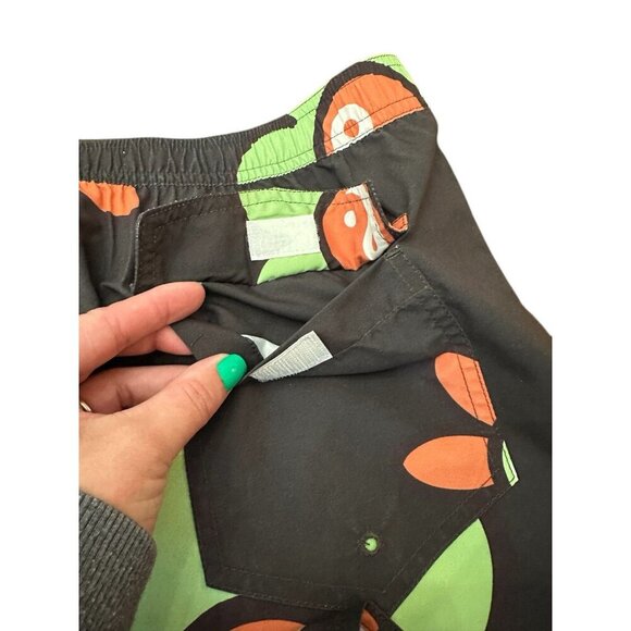 NWT PacSun Peaced Floral 15" Board Shorts Swim Trunks YinYang Pockets Large - Picture 8 of 10